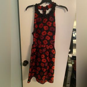 Kate Spade red poppy print dress